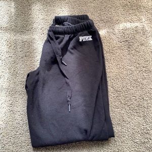 Black (pink) sweatpants.